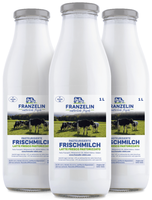 Franzelin Frischmilch Flaschen